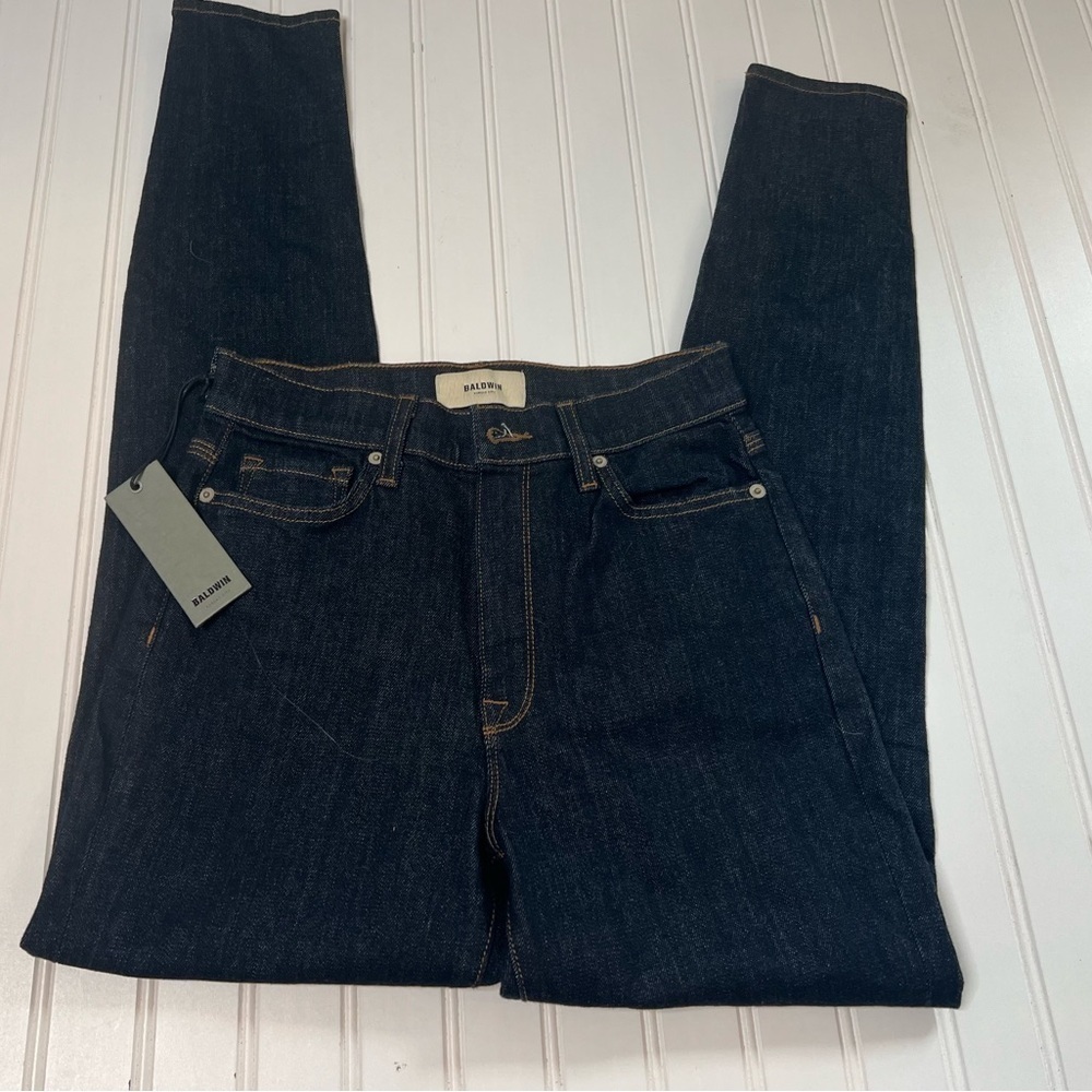 Baldwin Ultra High Rise Skinny Jeans Dark Blue 26 Women NEW. 189
Inseam =29.5